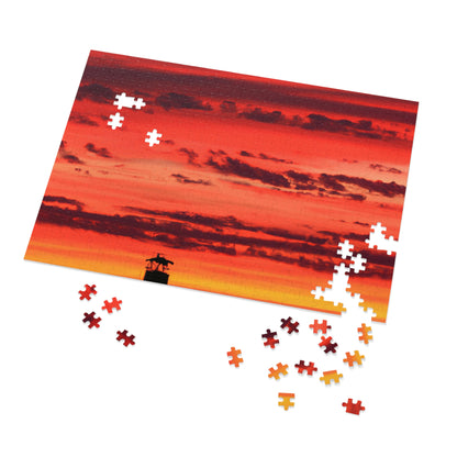 "Lonely Lighthouse on Fire" - The Alien Jigsaw Puzzle