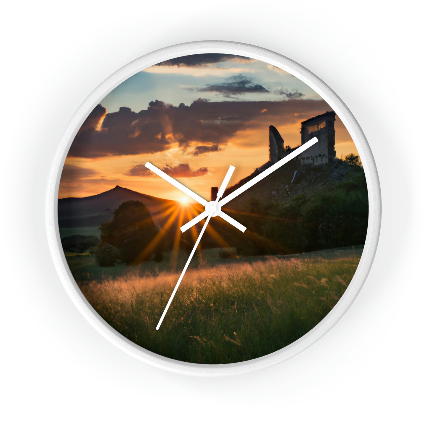 "Enchanted Evening at an Abandoned Castle" - The Alien Wall Clock