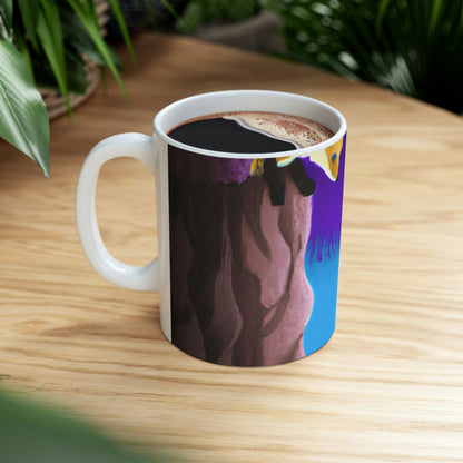 The Fox in the Cavern - The Alien Ceramic Mug 11 oz