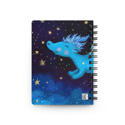 "Drifting Among the Stars: The Story of a Baby Dragon" - The Alien Spiral Bound Journal