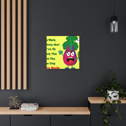 'Die singende Vegtalution' - Die Alien-Canva