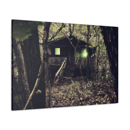 "Verfluchte Hütte im Wald" - The Alien Canva