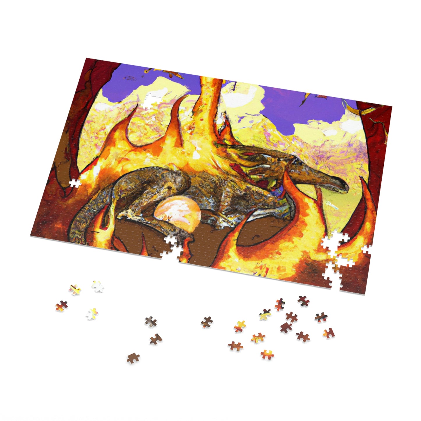 "A Slumbering Dragon in an Infernal Embrace" - The Alien Jigsaw Puzzle