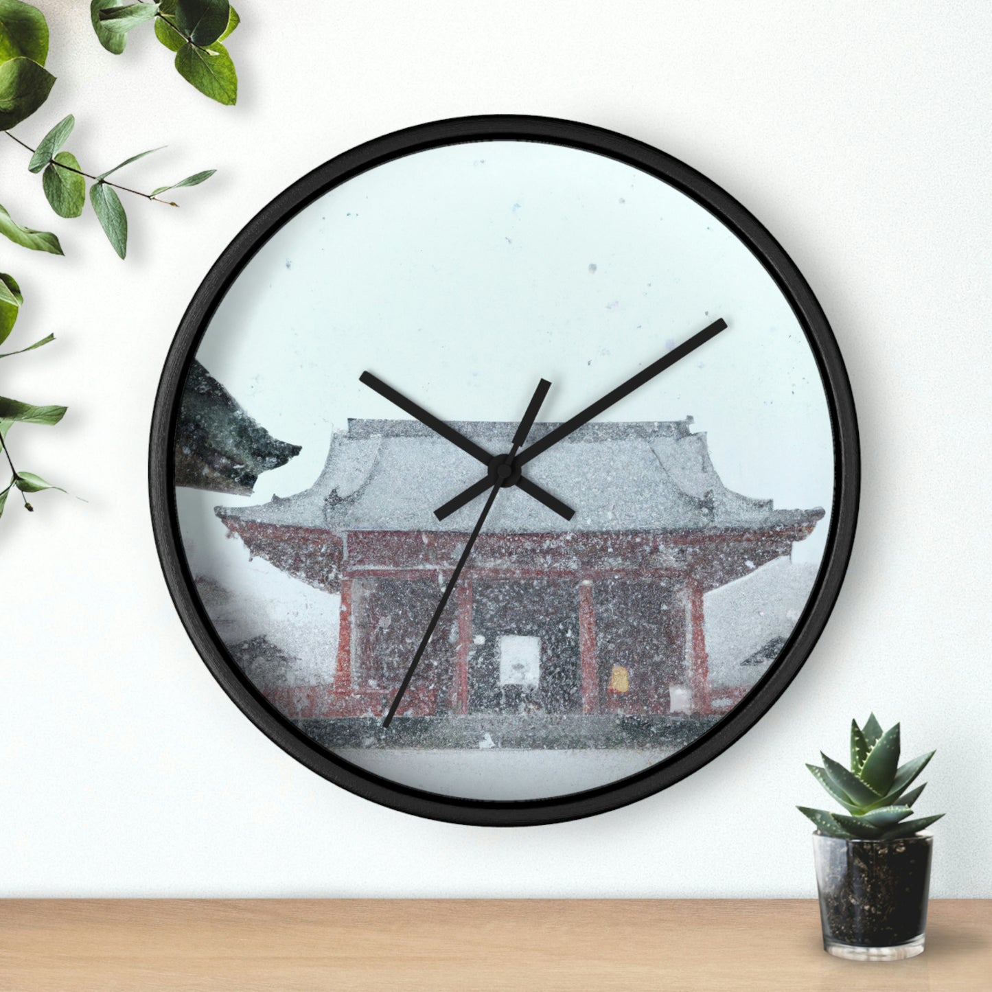 "Lost in the Blizzard: An Adventure in the Ancient Temple" - The Alien Wall Clock