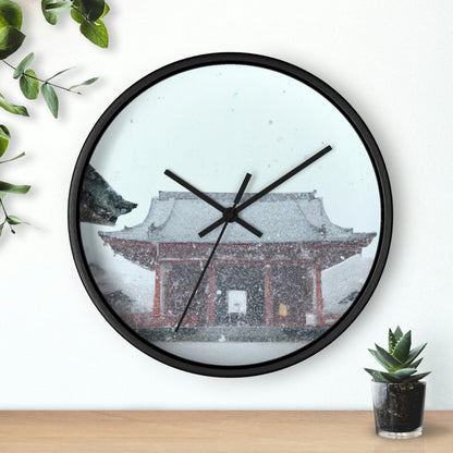 "Lost in the Blizzard: An Adventure in the Ancient Temple" - The Alien Wall Clock