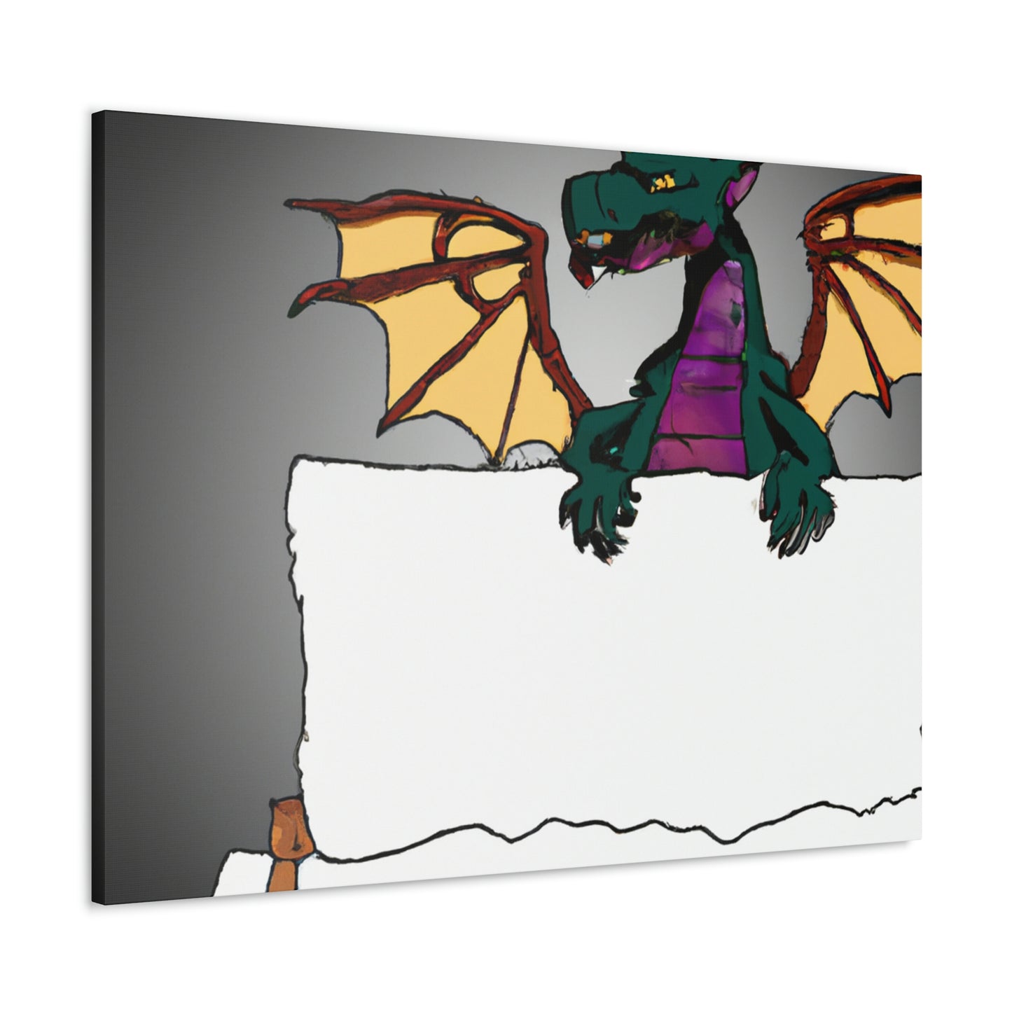 "Dragon's Secret Message" - The Alien Canva