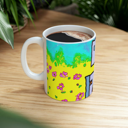 "A Small Miracle in a Sea of Flowers" - The Alien Ceramic Mug 11 oz