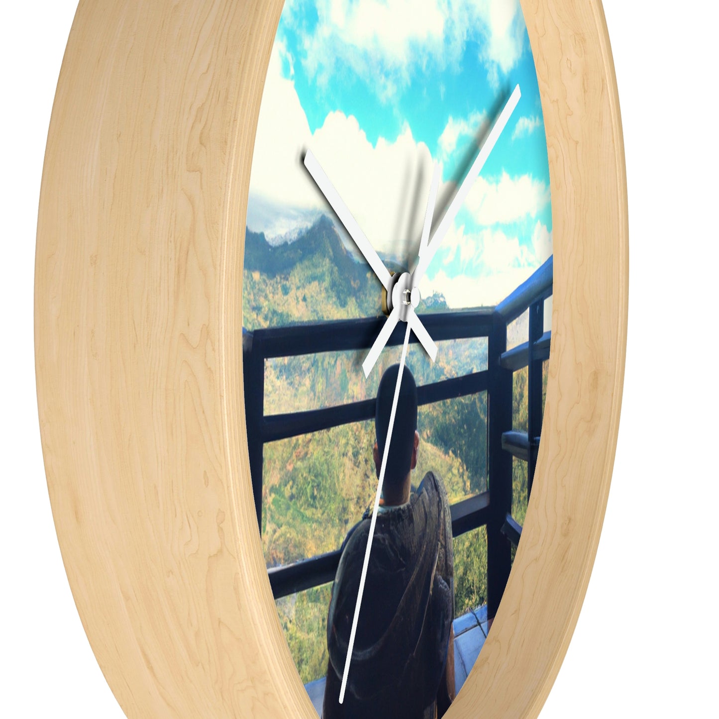 "A Journey of Enlightenment: Finding Inner Peace Through Exploration of the World". - The Alien Wall Clock