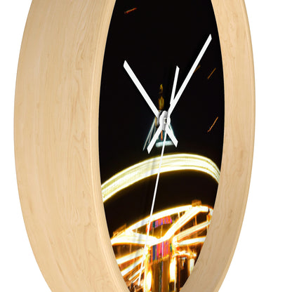 "Carousel Nights: A Glimmer of Starlight" - The Alien Wall Clock