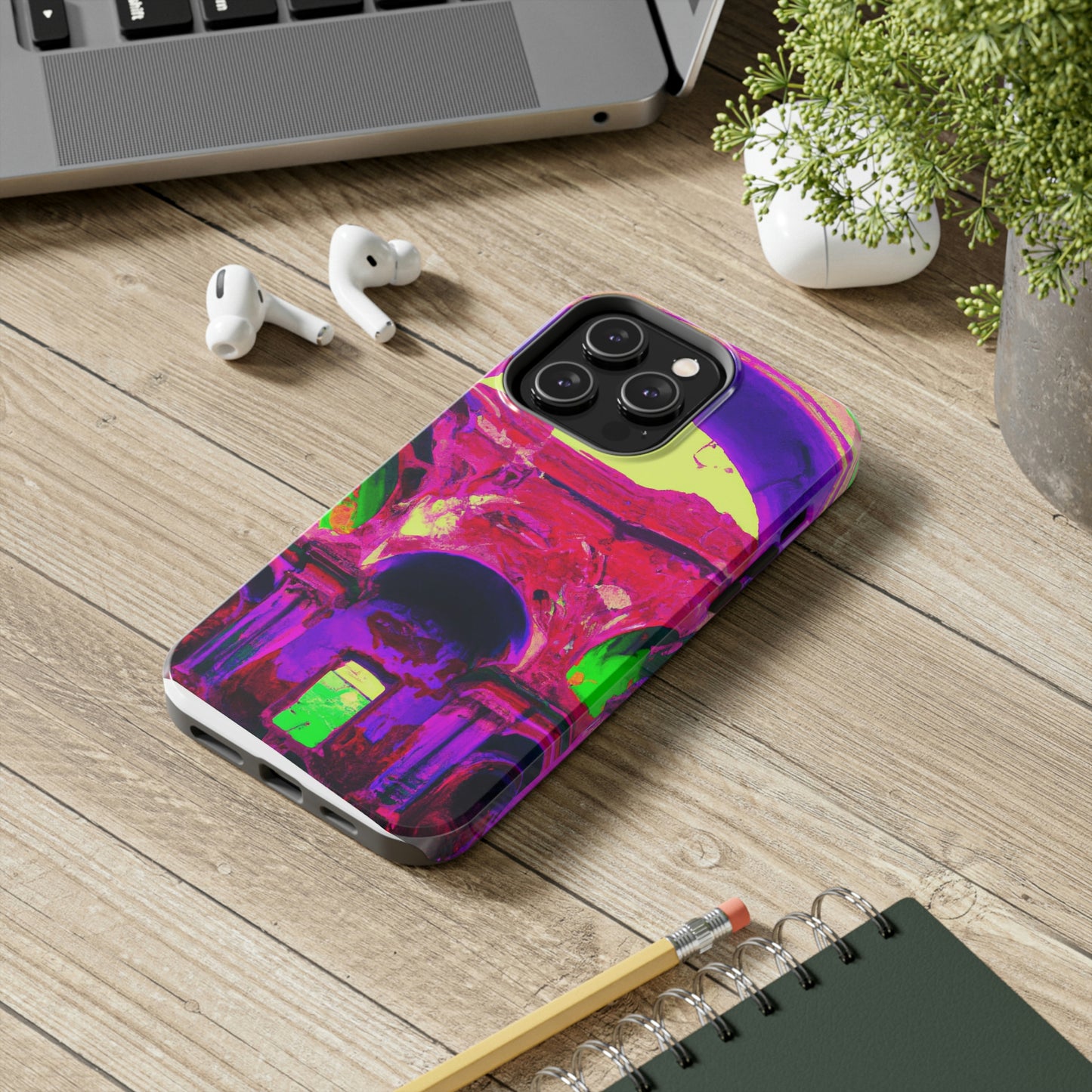 Locura mística: colores locos en la catedral olvidada: las fundas para teléfonos Alien Tough