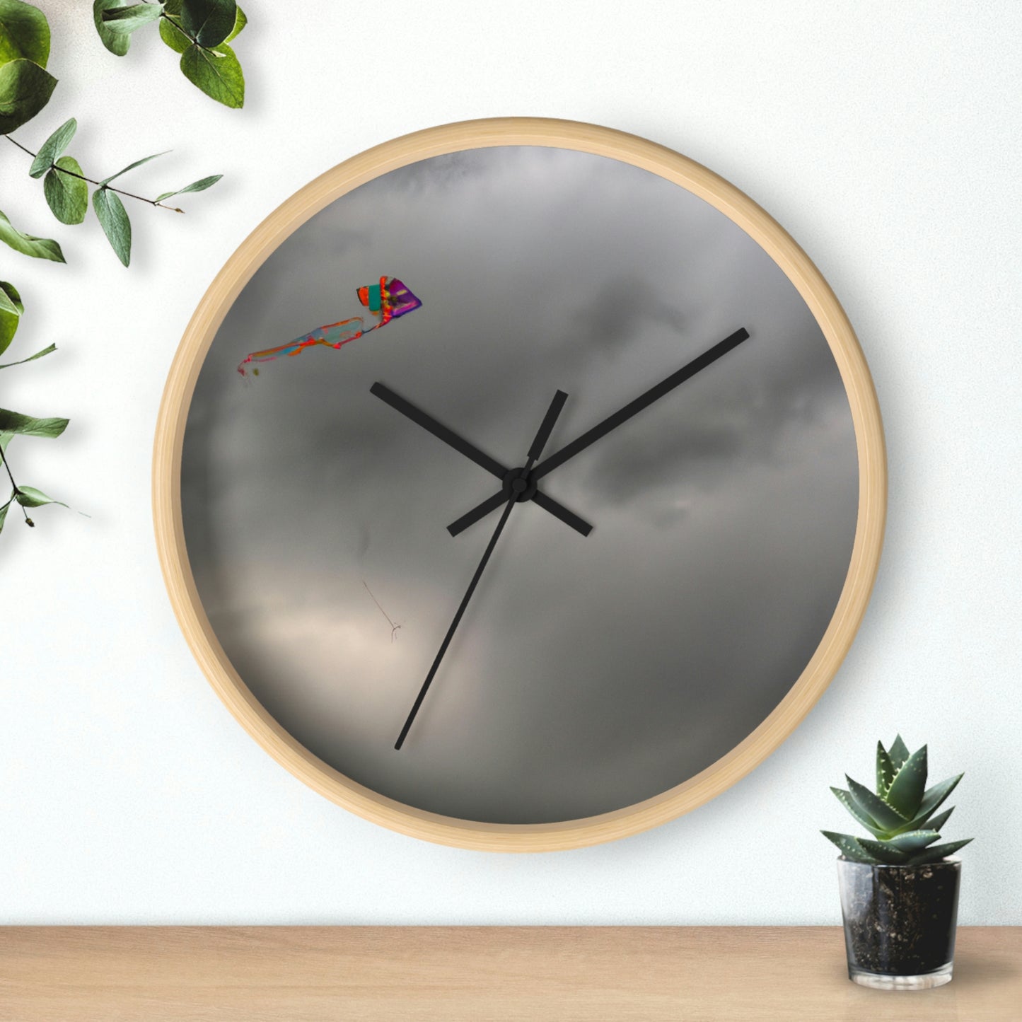 "Daring the Stormy Sky" - The Alien Wall Clock