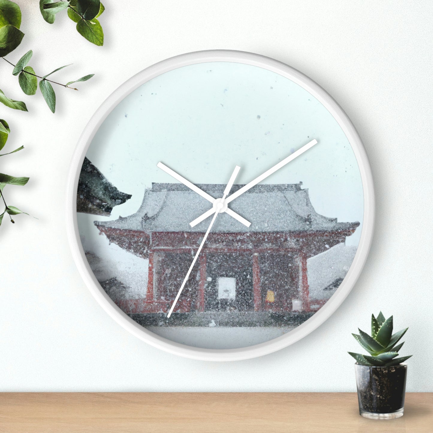 "Lost in the Blizzard: An Adventure in the Ancient Temple" - The Alien Wall Clock