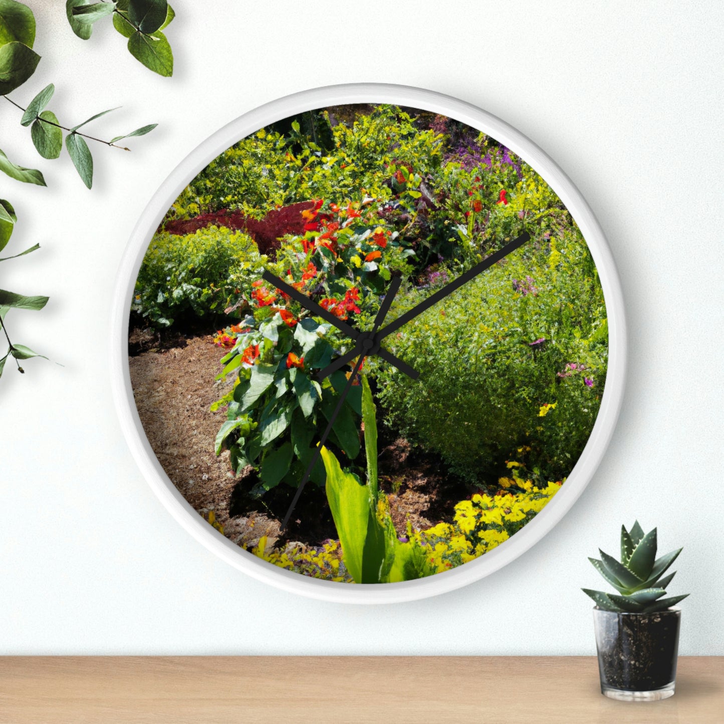 "Garden of Colorful Radiance" - The Alien Wall Clock