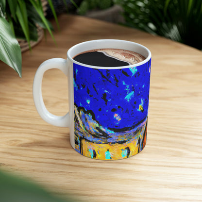 "Enchanted Sands of the Night Sky" - Der Alien-Keramikbecher 11 oz