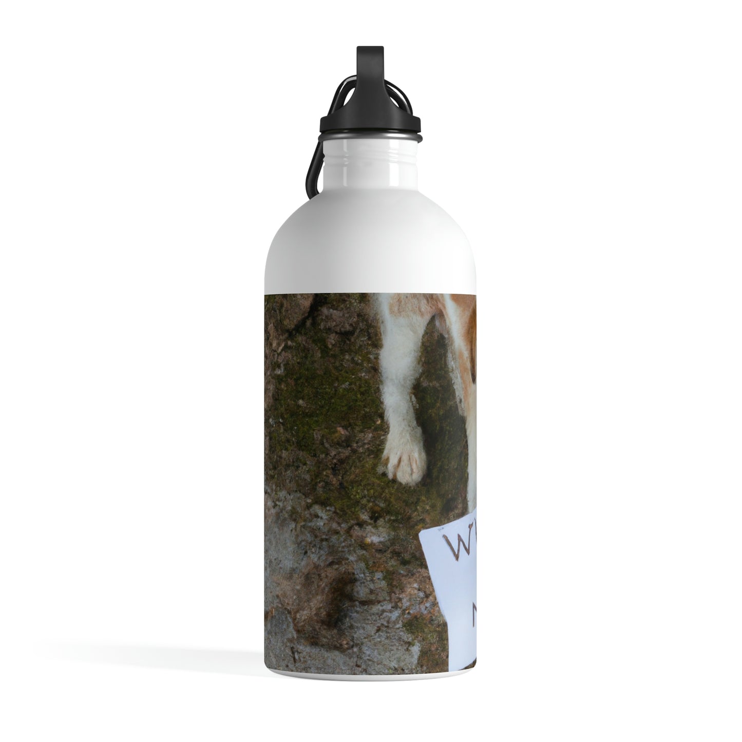 "A Heartbreaking Search: The Lost Dog's Plea for Reunion" - The Alien Stainless Steel Water Bottle