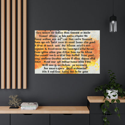 "Poetic Inspiration: An Artistic Expression" - Canvas