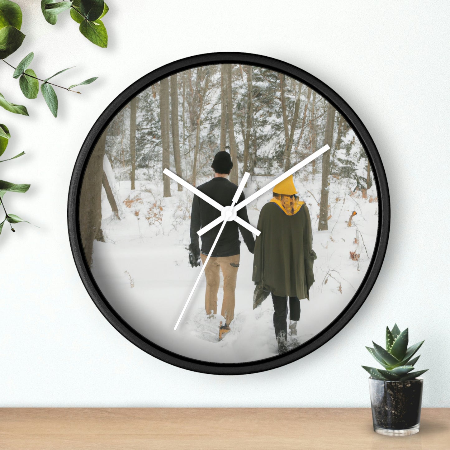 "Cuento de hadas en la nieve" - ​​El reloj de pared alienígena