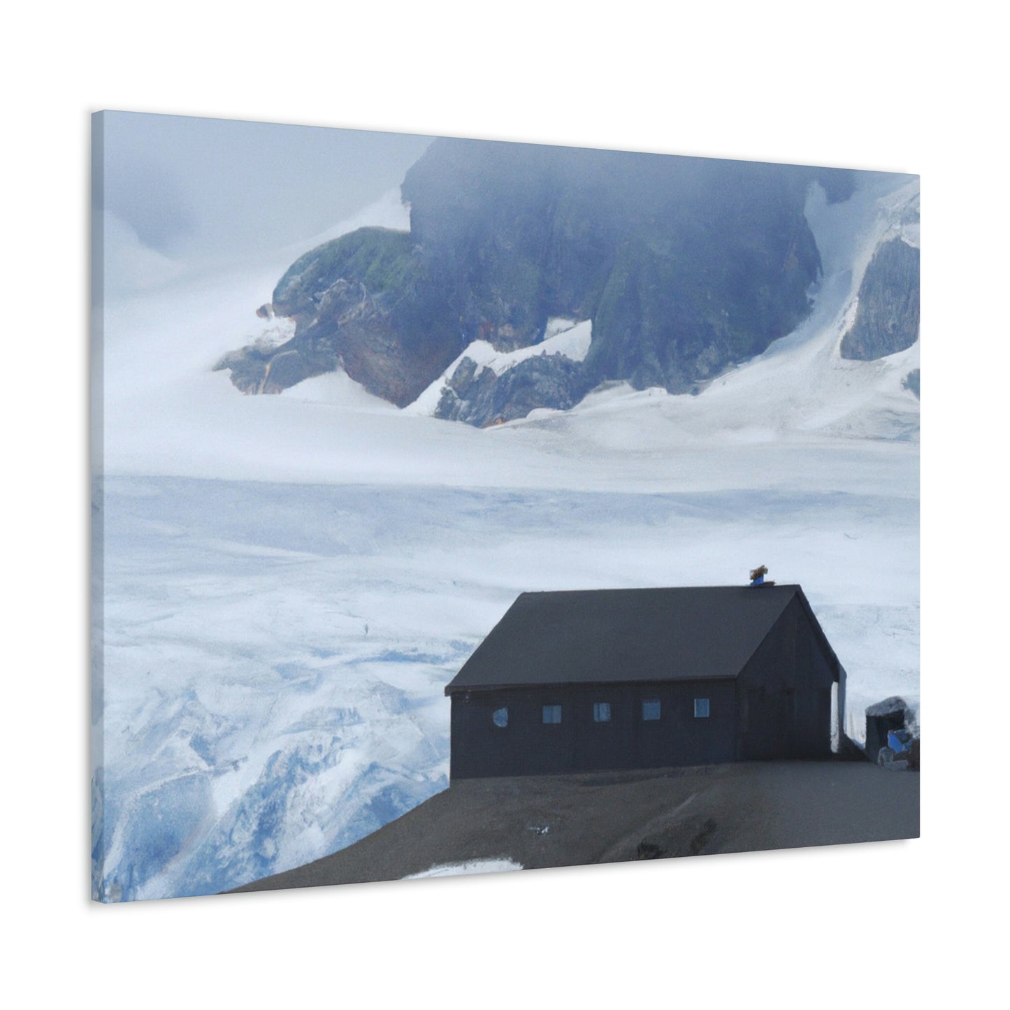 "Frozen Fears: A Haunted Glacier House" - The Alien Canva