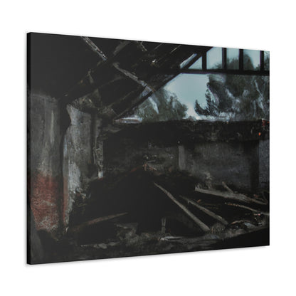 "Forgotten Memories: An Artistic Trek Through Abandoned Lands" - Canvas