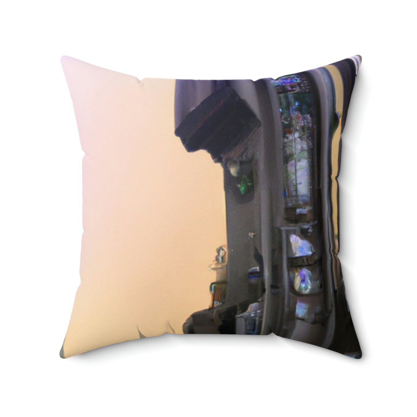 "Lost in the Cosmic Mist" - The Alien Square Pillow