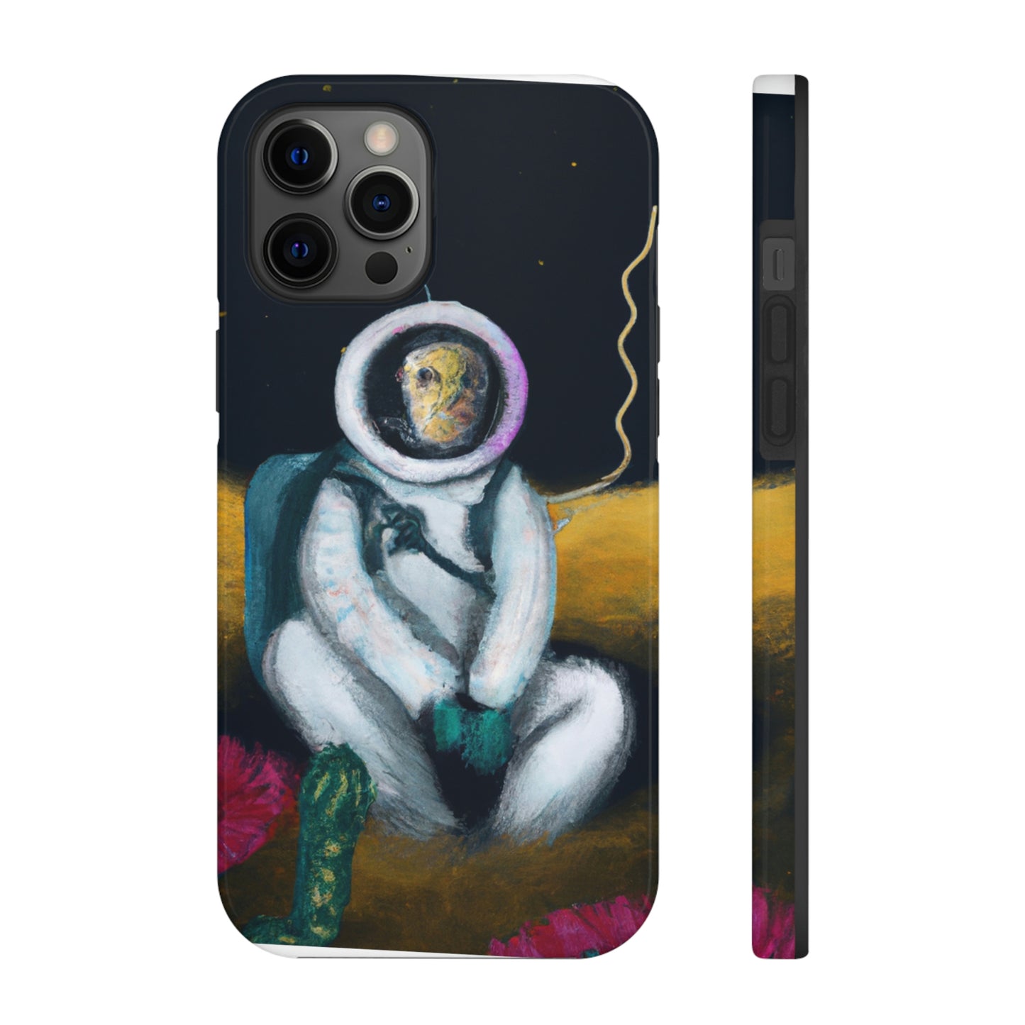 "Solo en la oscuridad: la supervivencia de un astronauta solitario" - The Alien Tough Phone Cases