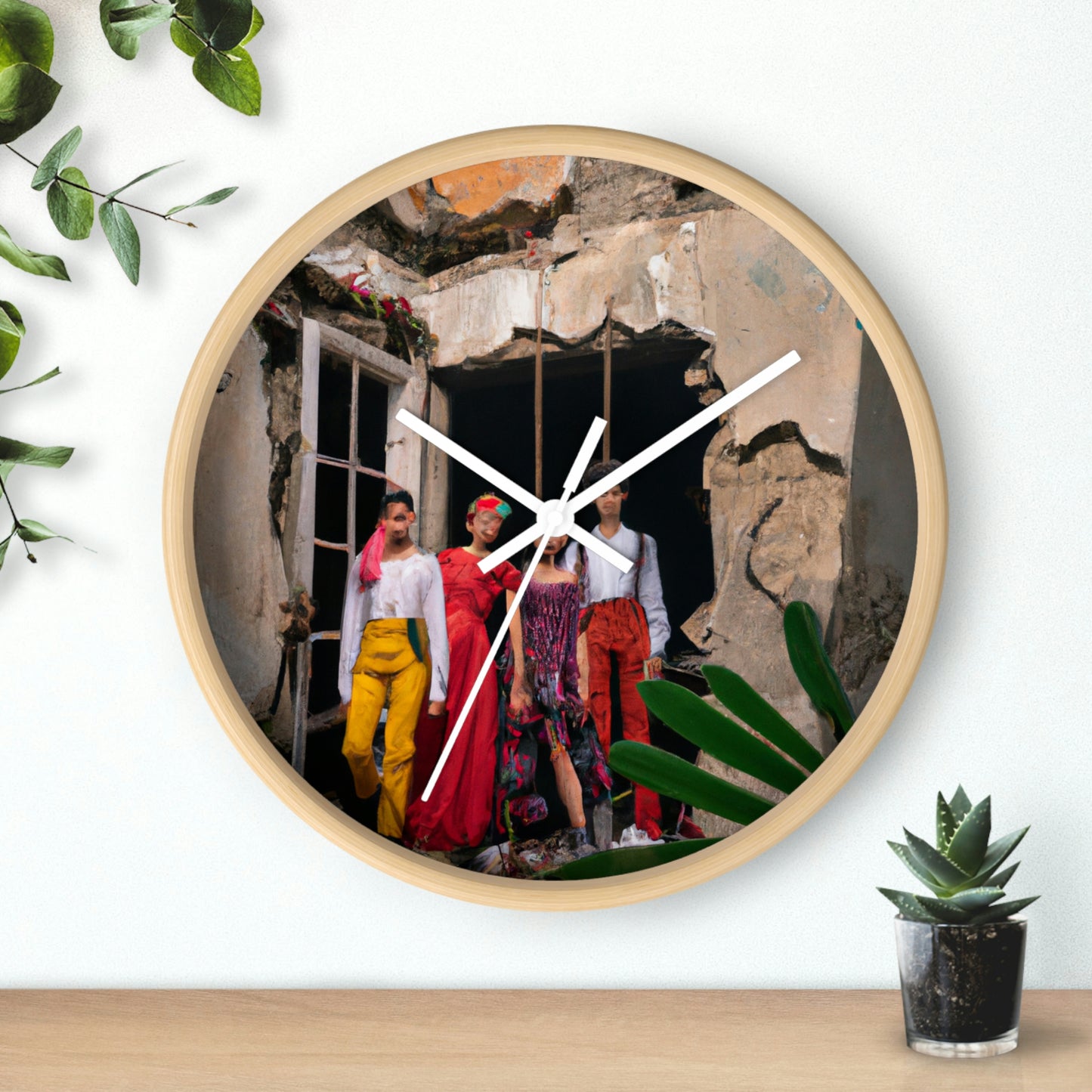 "Exploring the Forgotten Ruin" - The Alien Wall Clock