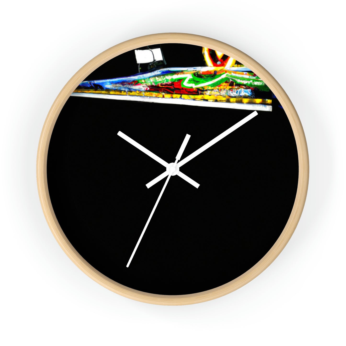 "Abandoned Illumination: A Haunted Carnival". - The Alien Wall Clock