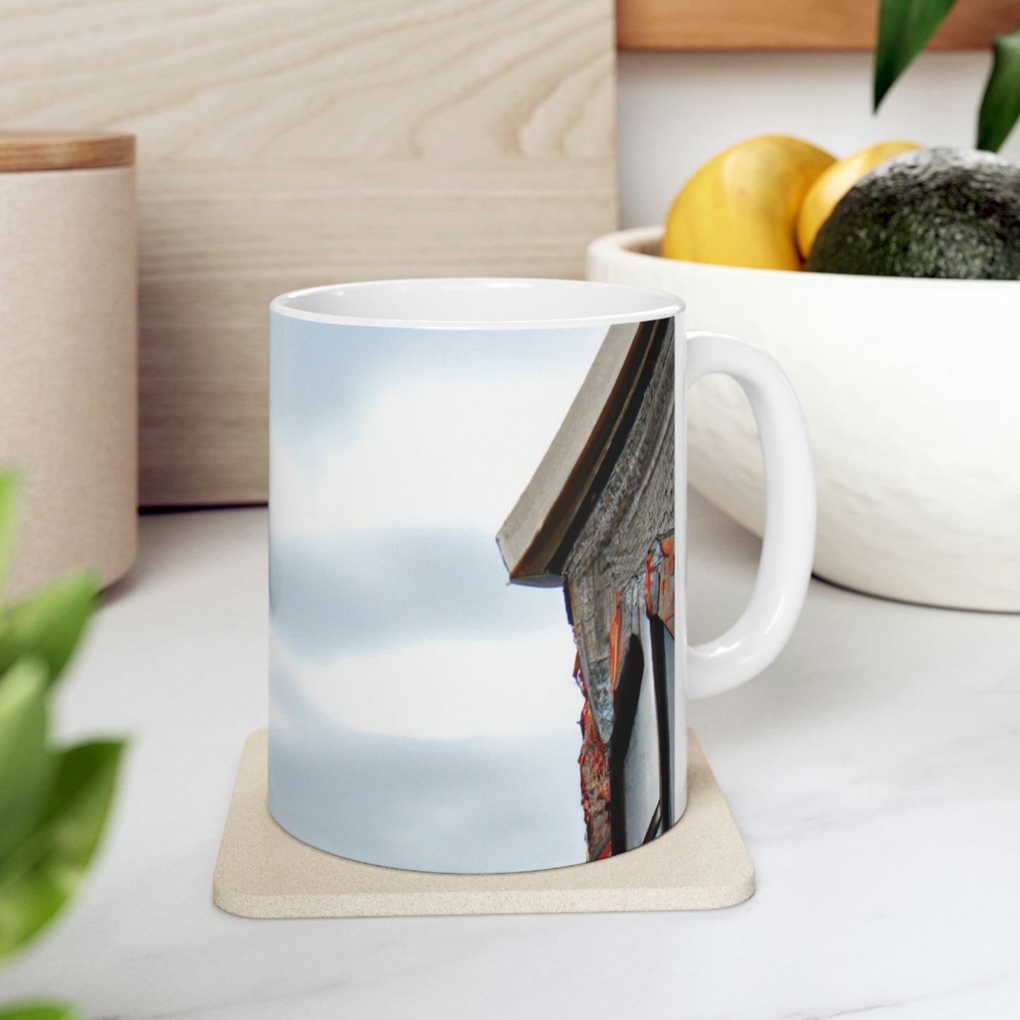 La sombra de la torre del reloj - El alienígena Taza de cerámica 11 oz