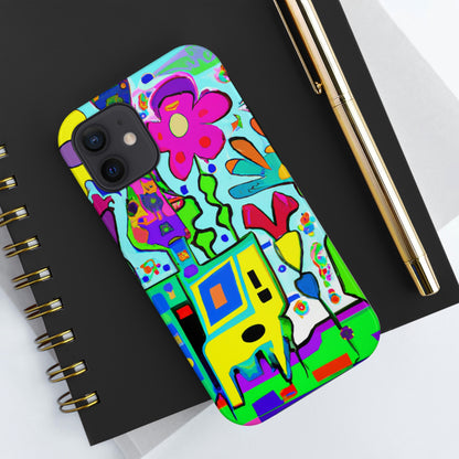 "A Mystical Garden of Rainbow Petals" - The Alien Tough Phone Cases