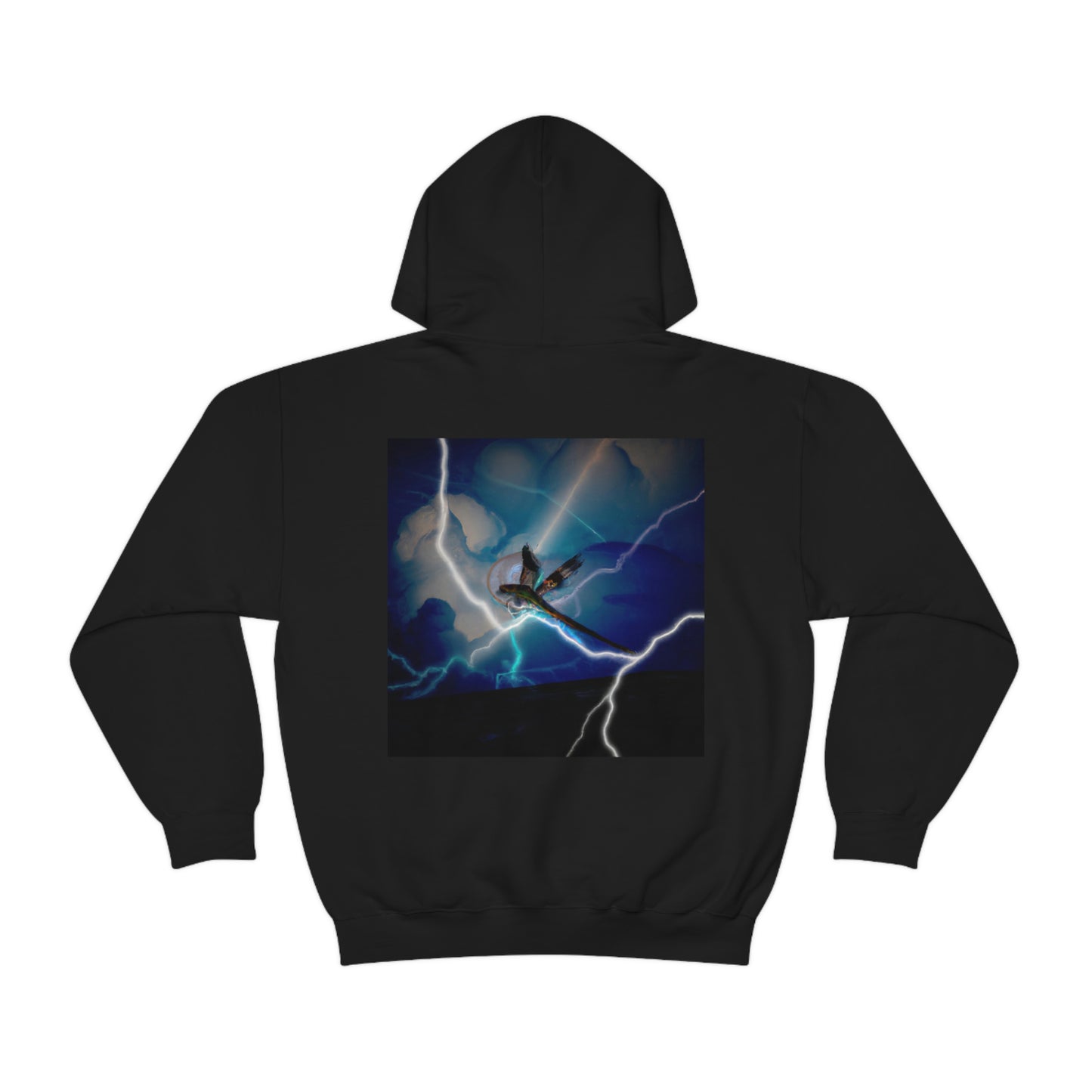 "Draco en la tempestad" - La sudadera con capucha extraterrestre unisex