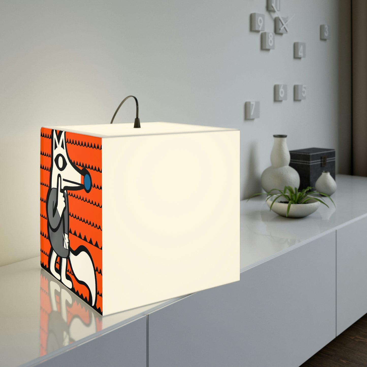 The Fox's Stolen Secret - The Alien Light Cube Lamp