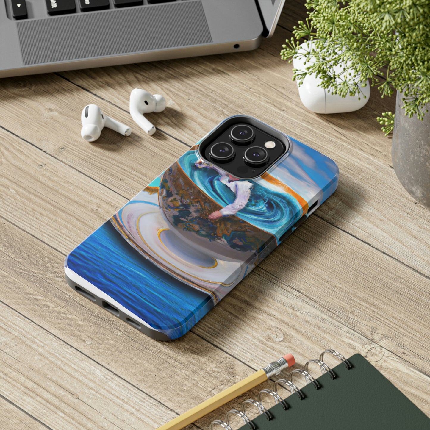 "Adrift in a China Cup: The Story of a Lost Child's Oceanic Adventure" - The Alien Tough Phone Cases