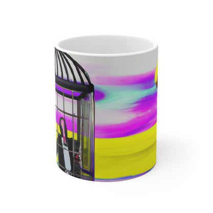 "Una prisión de colores brillantes" - Taza de cerámica The Alien 11 oz