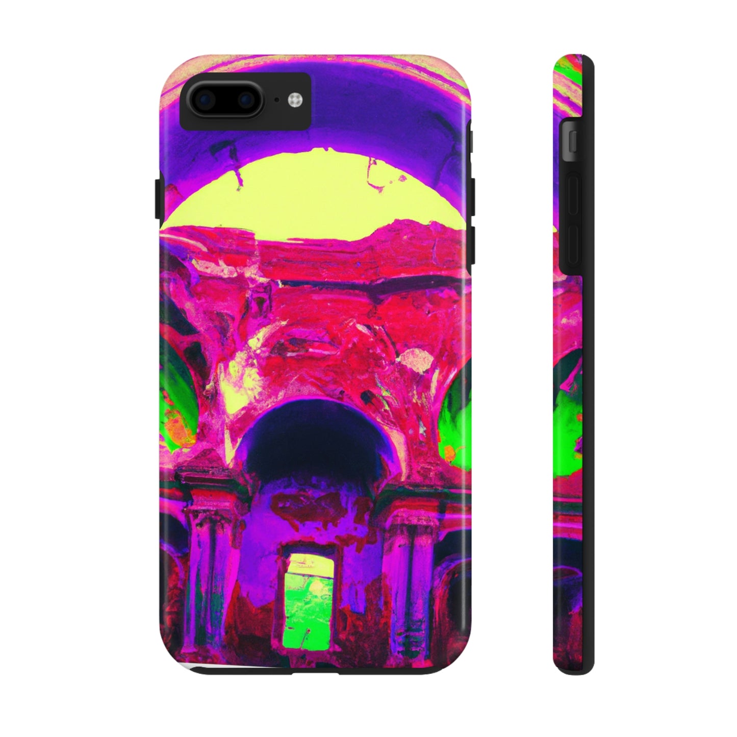 Mystical Madness: Crazy Colors in the Forgotten Cathedral - The Alien Tough Phone Cases