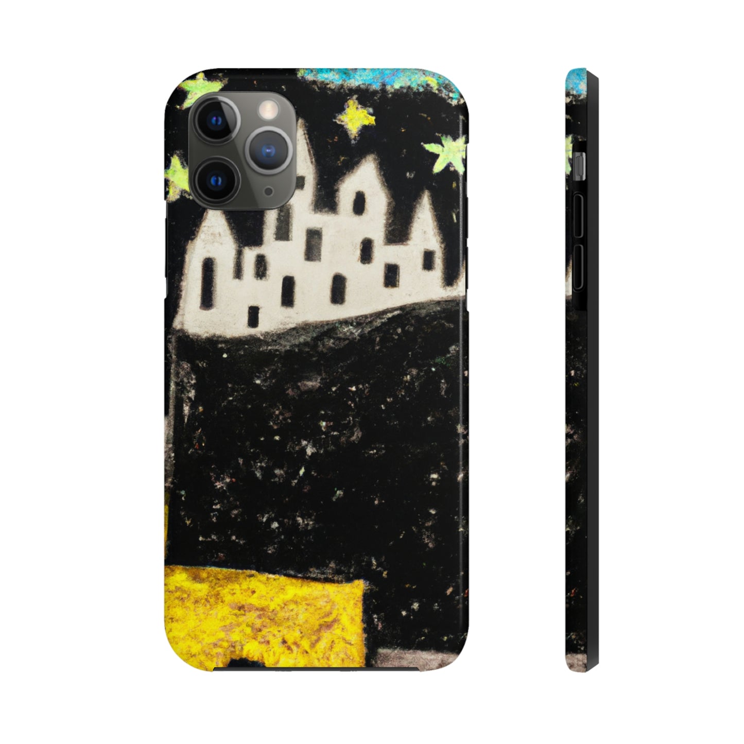 "Cosmic Oasis: Eine Reise in eine schwimmende Stadt inmitten des Sternenmeers" - Die Alien Tough Phone Cases