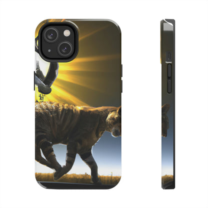 "A Purrfect Sunbeam Moment" - Die Alien Tough Phone Cases