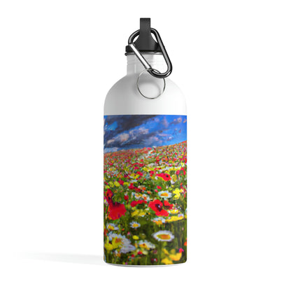 "A Blissful Tour of Floral Splendor" - The Alien Stainless Steel Water Bottle