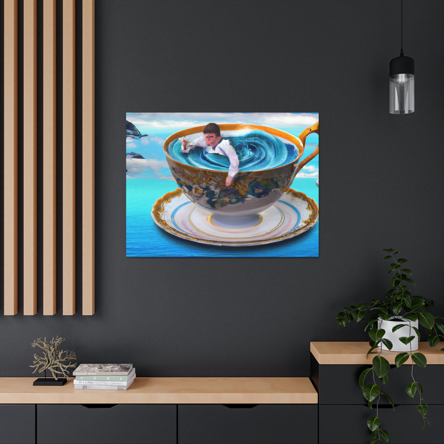 "Adrift in a China Cup: The Story of a Lost Child's Oceanic Adventure" - The Alien Canva