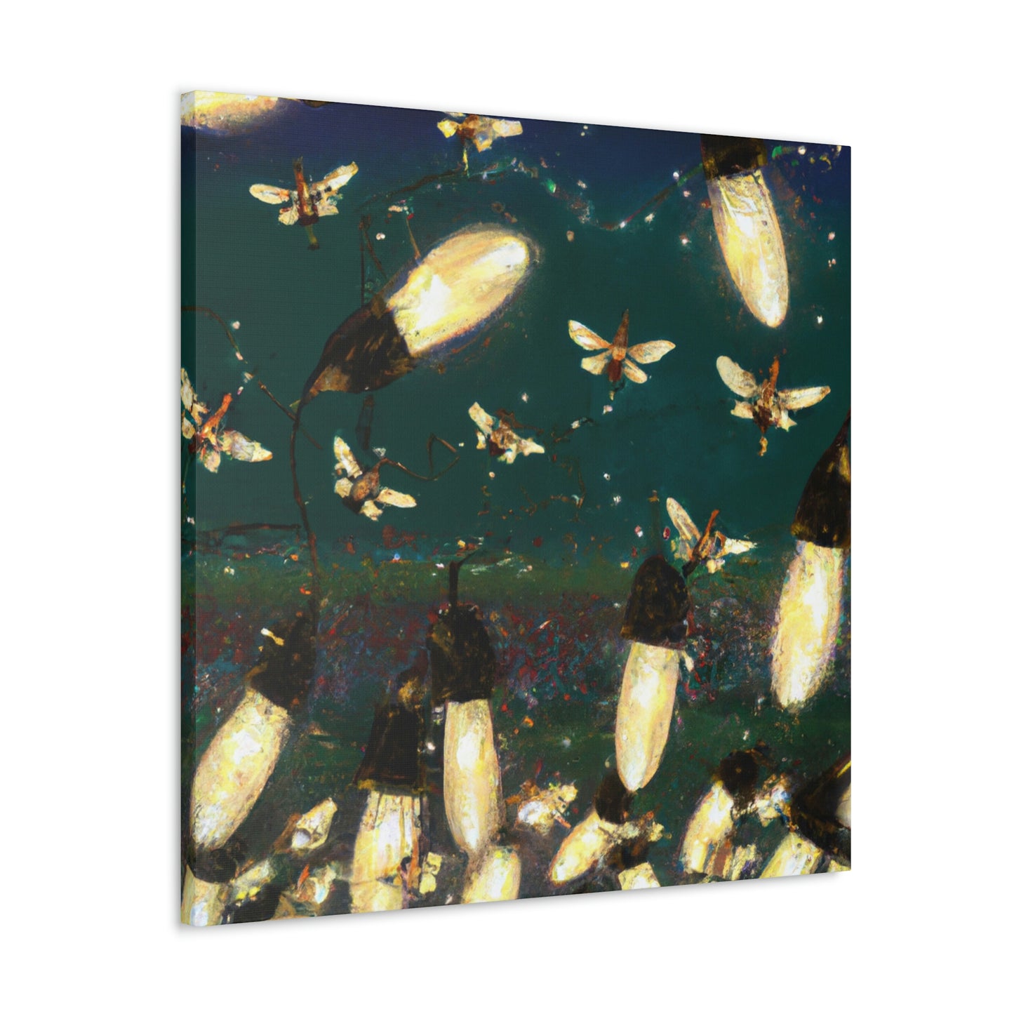 Twinkling Fireflies in the Evening Sky - The Alien Canva