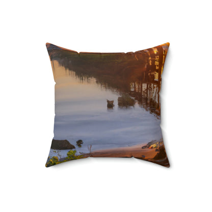 "Eternal Sunrise" - The Alien Square Pillow