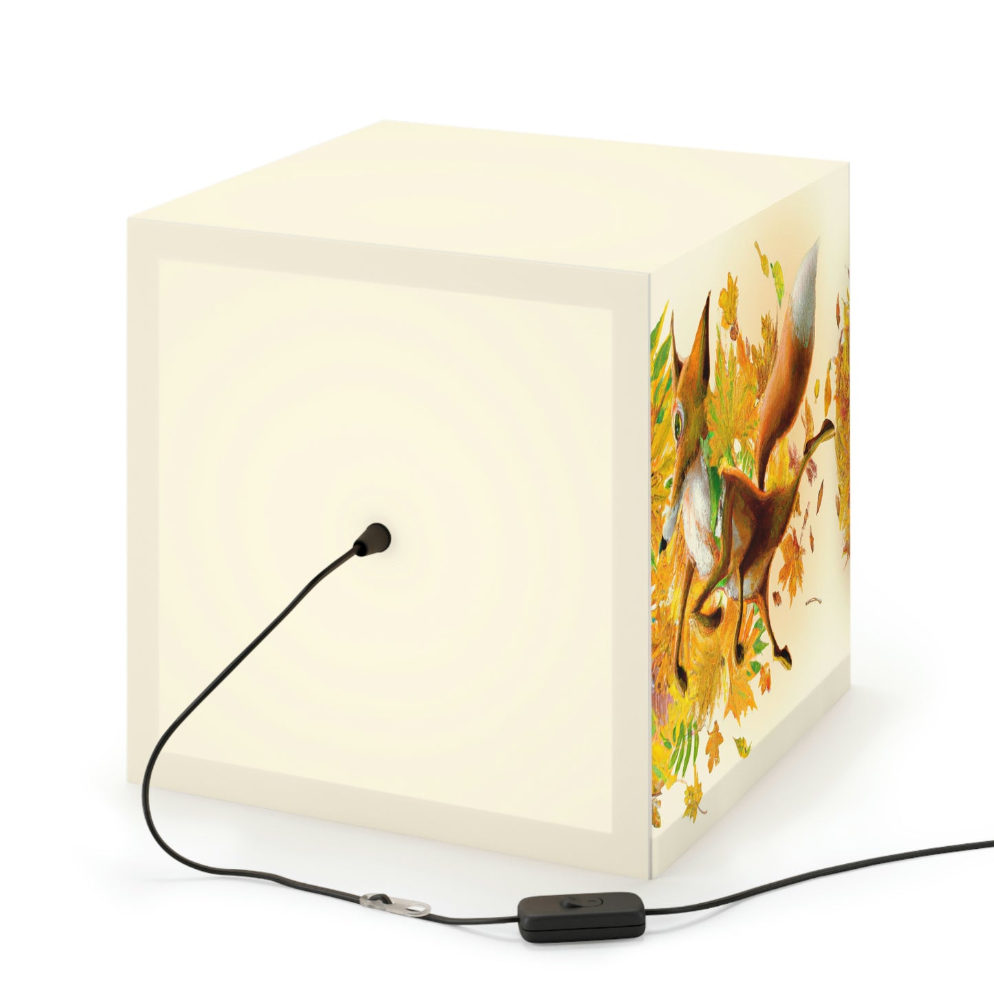 "Autumnal Adventure: A Fox's Mischief" - The Alien Light Cube Lamp