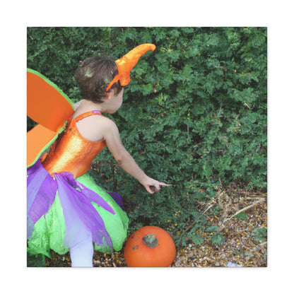 "Pixie's Pumpkin Patch Quest" - The Alien Canva