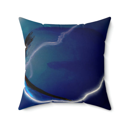 "Draco in the Tempest" - The Alien Square Pillow