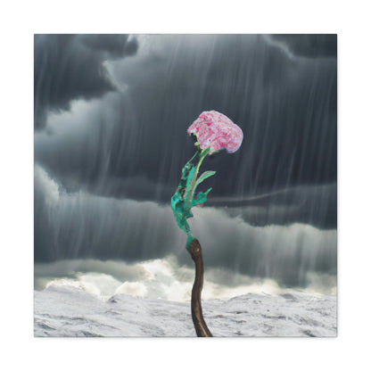 "Aight Against the Storm: La historia de una flor solitaria" - The Alien Canva