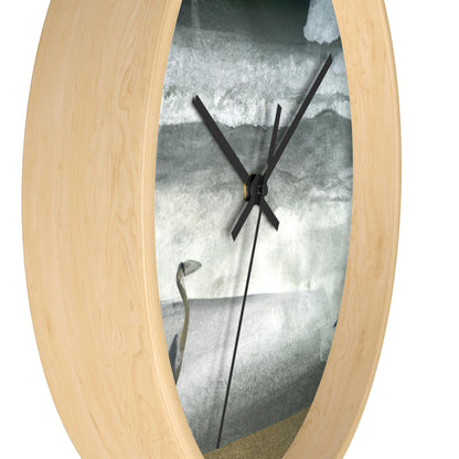 "A Sea of Turmoil: A Heron's Restlessness". - The Alien Wall Clock