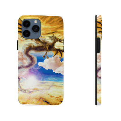 "Eine himmlische Flamme mit einem mystischen Drachen" - Die Alien Tough Phone Cases