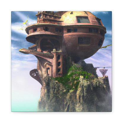 "Exploring Distant Planets in the Sky Castle" - The Alien Canva