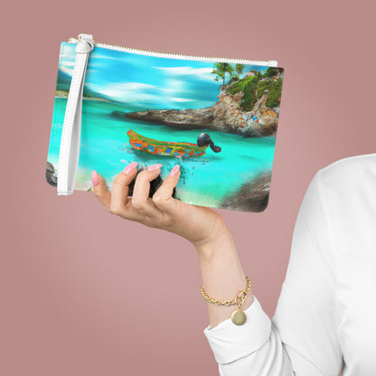 "Caribbean Fiesta on the Beach - A Digital Exploration of Mexican Culture" - The Alien Clutch Bag