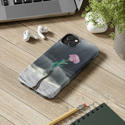 "Aight Against the Storm: La historia de una flor solitaria" - The Alien Tough Phone Cases