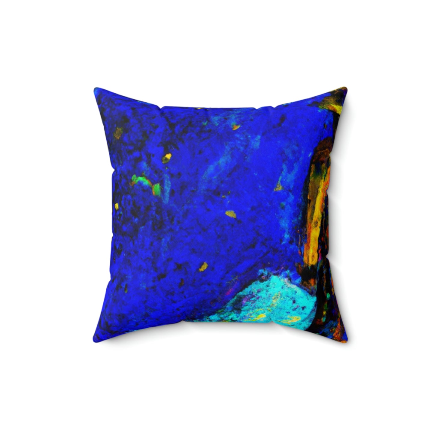 "Lone Mage on the Frozen Summit" - The Alien Square Pillow